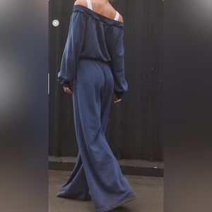 Free People Movement One to Beat Onesie midnight navy S BNWT